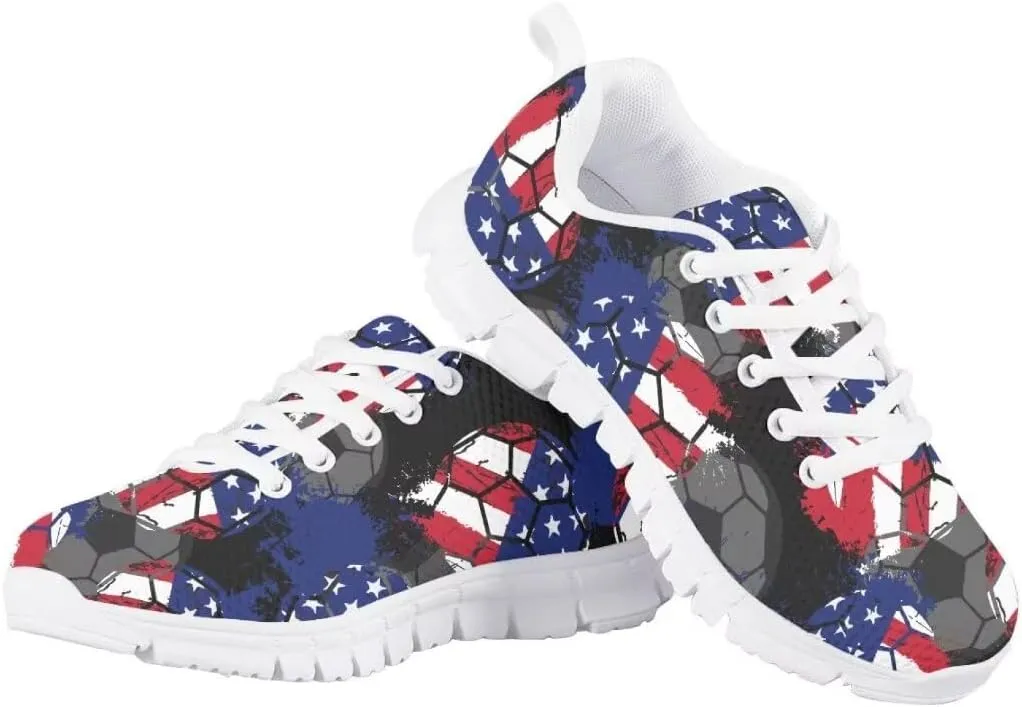 Pinupub Kids Running Shoe for Boys Girls Lace-up Running Tennis Sneakers Casual Sports Shoes