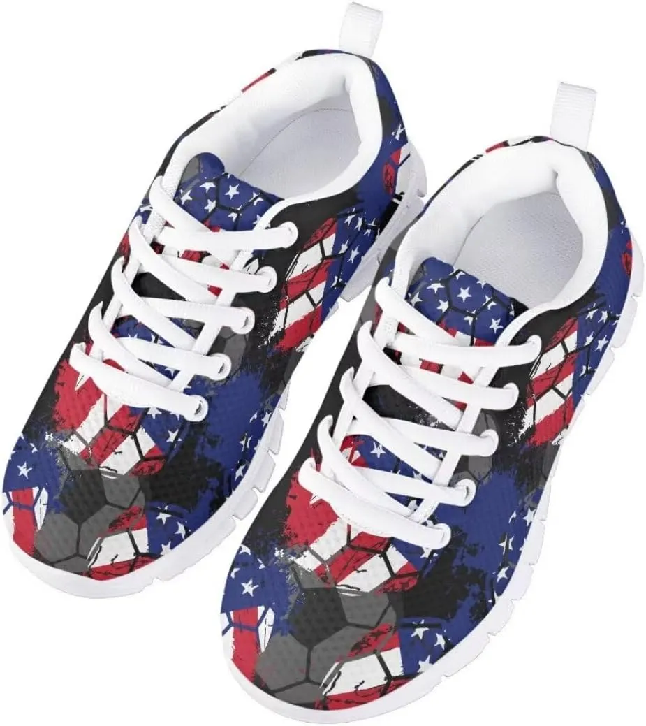 Pinupub Kids Running Shoe for Boys Girls Lace-up Running Tennis Sneakers Casual Sports Shoes