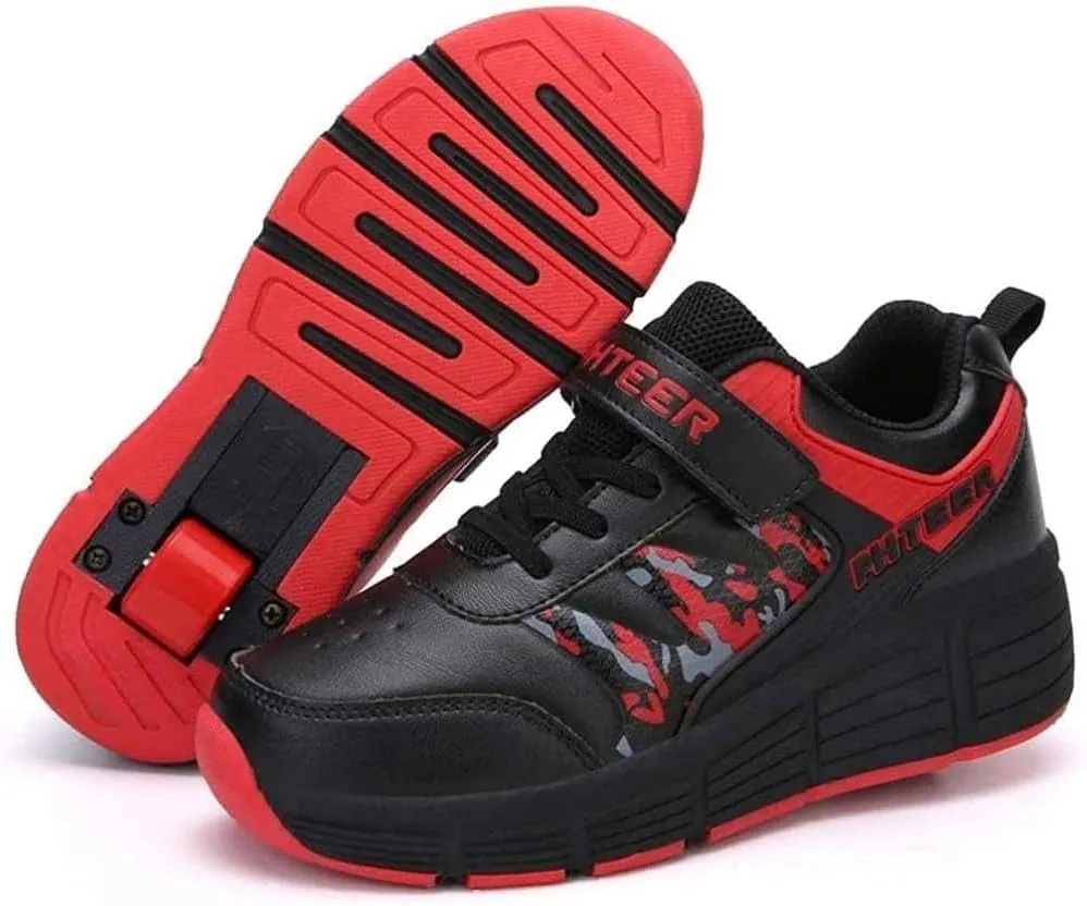 Roller Skates Girls Boys Multifunctional Roller Skates Outdoor Sports Gymnastics Trainers Automatic Retractable Technical Skateboard Shoes