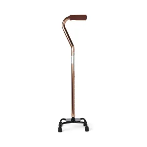 Small Base Quad Cane, Bronze