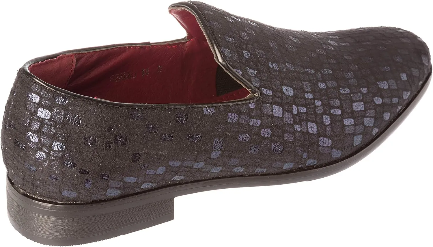 sparko14 Mens Slip-On Fashion-Loafer Sparkling-Glitter Dress-Shoes
