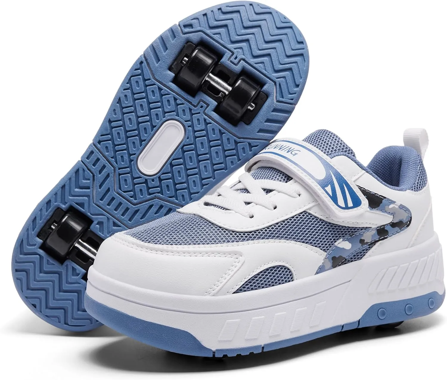 Summer Breathable Mesh 4-Wheel Kids Roller Skates Shoes for Boys Girls Stylish Durable Comfortable Sneaker