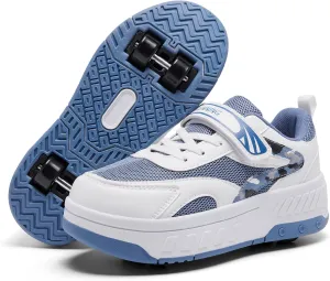 Summer Breathable Mesh 4-Wheel Kids Roller Skates Shoes for Boys Girls Stylish Durable Comfortable Sneaker