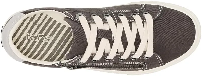 Taos Z Soul Womens Sneaker - Stylish Platform Sneaker with Removable Footbed, Arch Support, Premium Cushioning, Lace-Up Adjustability, and Easy Access Zipper