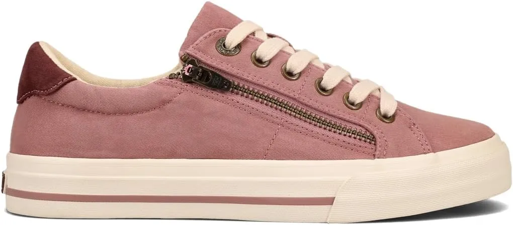 Taos Z Soul Womens Sneaker - Stylish Platform Sneaker with Removable Footbed, Arch Support, Premium Cushioning, Lace-Up Adjustability, and Easy Access Zipper