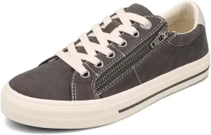 Taos Z Soul Womens Sneaker - Stylish Platform Sneaker with Removable Footbed, Arch Support, Premium Cushioning, Lace-Up Adjustability, and Easy Access Zipper