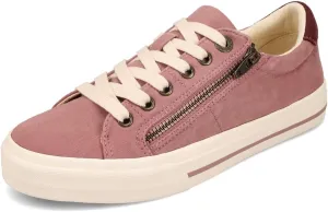 Taos Z Soul Womens Sneaker - Stylish Platform Sneaker with Removable Footbed, Arch Support, Premium Cushioning, Lace-Up Adjustability, and Easy Access Zipper