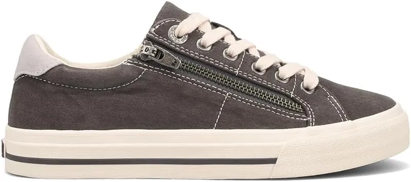 Taos Z Soul Womens Sneaker - Stylish Platform Sneaker with Removable Footbed, Arch Support, Premium Cushioning, Lace-Up Adjustability, and Easy Access Zipper