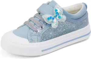 ToandonToddler Kids Sneakers Sparkle Fashion Glitter Sequins Canvas Shoes