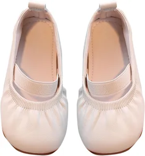 Toddler Flower Girl Dress Shoes Girl Party School Shoes Square Toe Ballerina Ballet Flat Wedding Girl Casual Girls Shoes