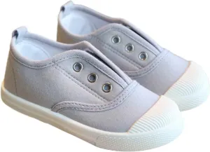 Toddler Girls Boys Canvas Light Weight Slip-On Sneakers Classical Cotton Flat Running Shoe Casual Walking Shoes