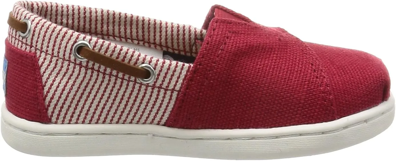Toms 10007543 RED STRIPES BIMINI slip on/flat