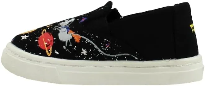TOMS Toddler Boys Luca Slip On Casual Shoes - Black