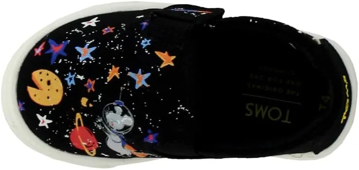 TOMS Toddler Boys Luca Slip On Casual Shoes - Black