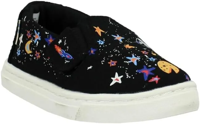 TOMS Toddler Boys Luca Slip On Casual Shoes - Black