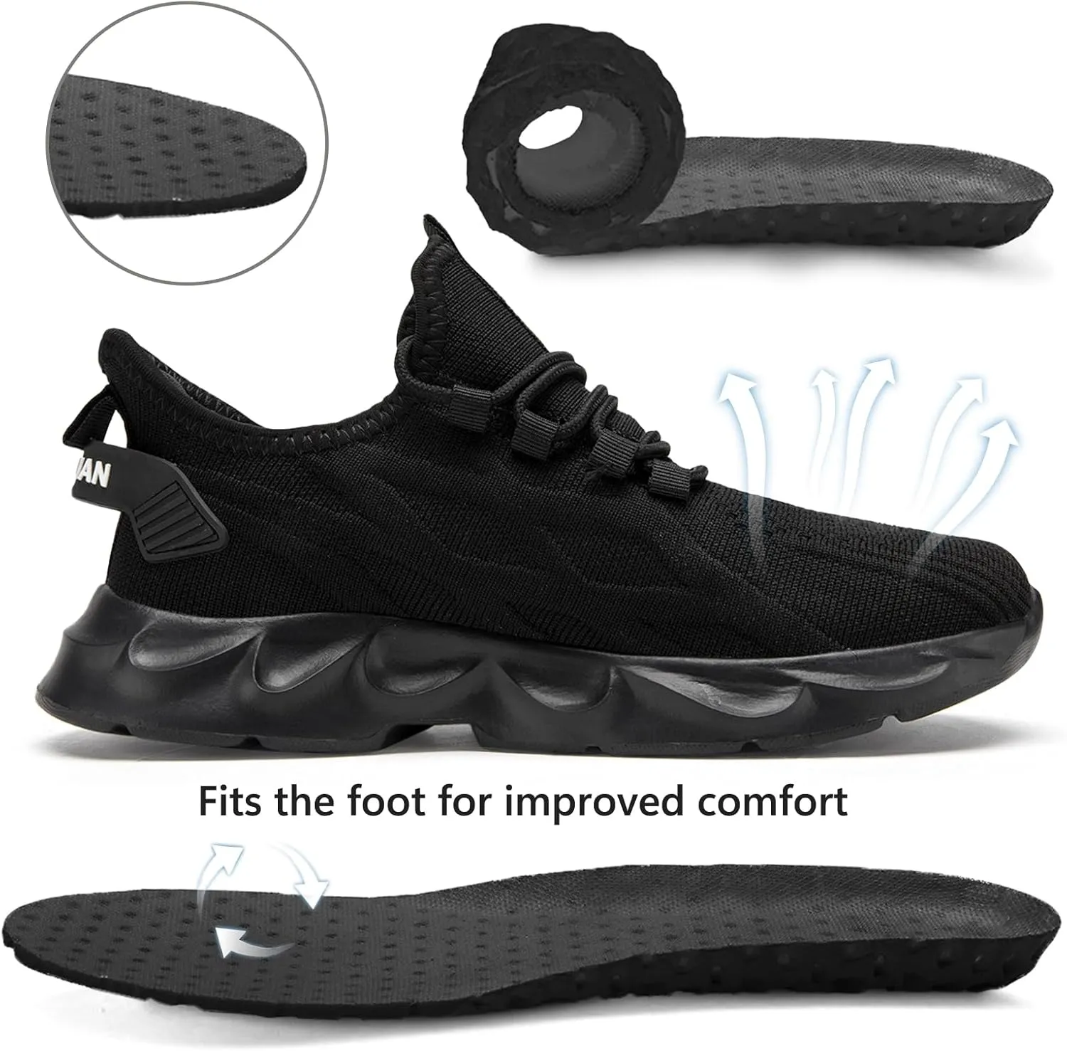 Tvtaop Running Shoes Womens Sneakers Tennis Walking Workout Gym Shoes Lightweight Comfortable Trail Running