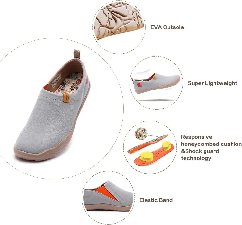 UIN Men's Art Design Travel Shoes Slip On Casual Loafers Stylish Lightweight Comfort Fashion Sneaker