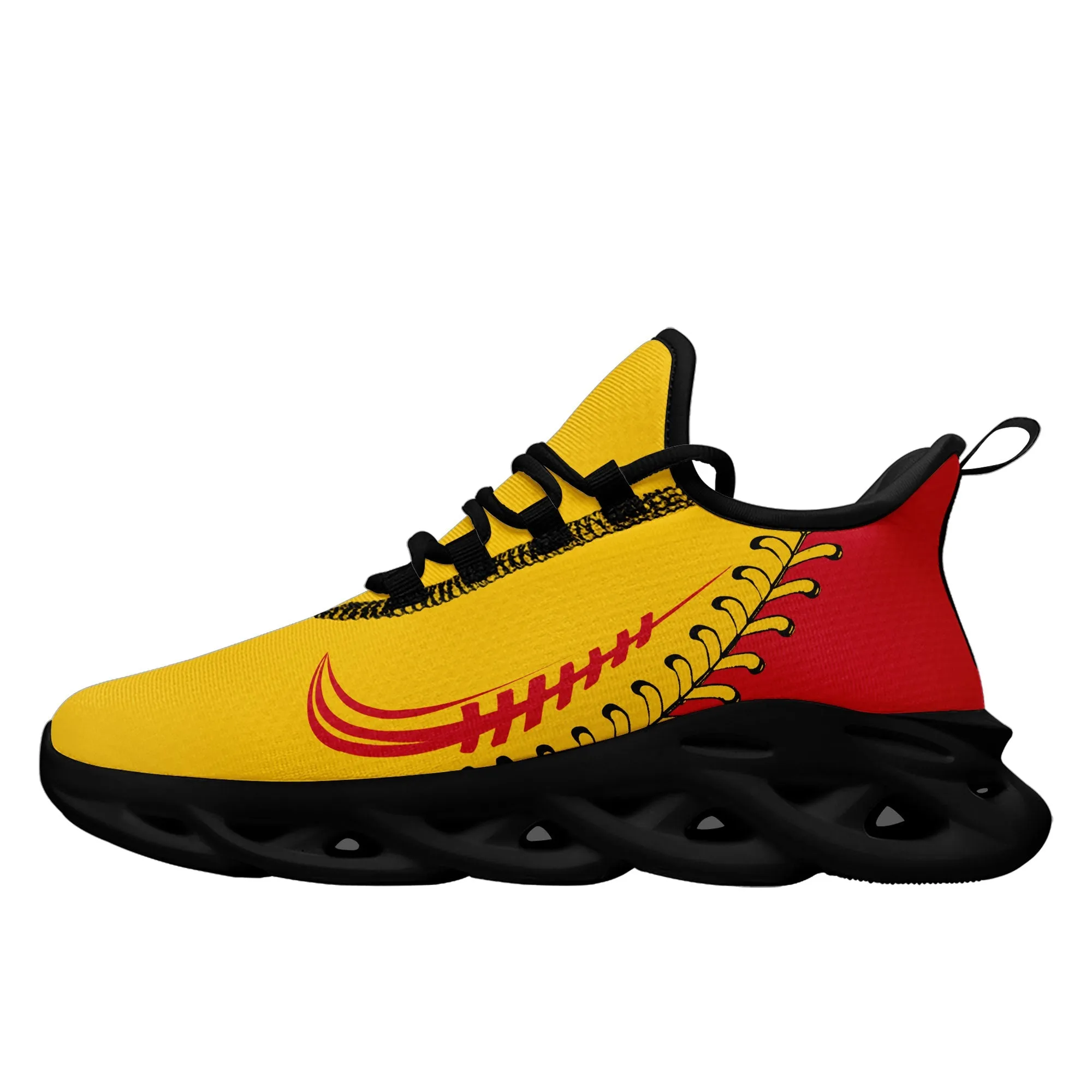 Unique Gift,Custom Yellow Jersey MaxSoul Shoes and Hat Combo Offer Personalized ZH-bd0b00e0-8