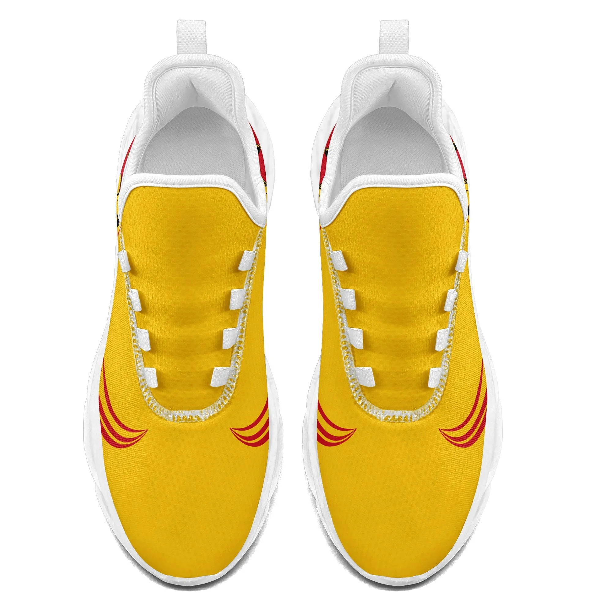 Unique Gift,Custom Yellow Jersey MaxSoul Shoes and Hat Combo Offer Personalized ZH-bd0b00e0-8