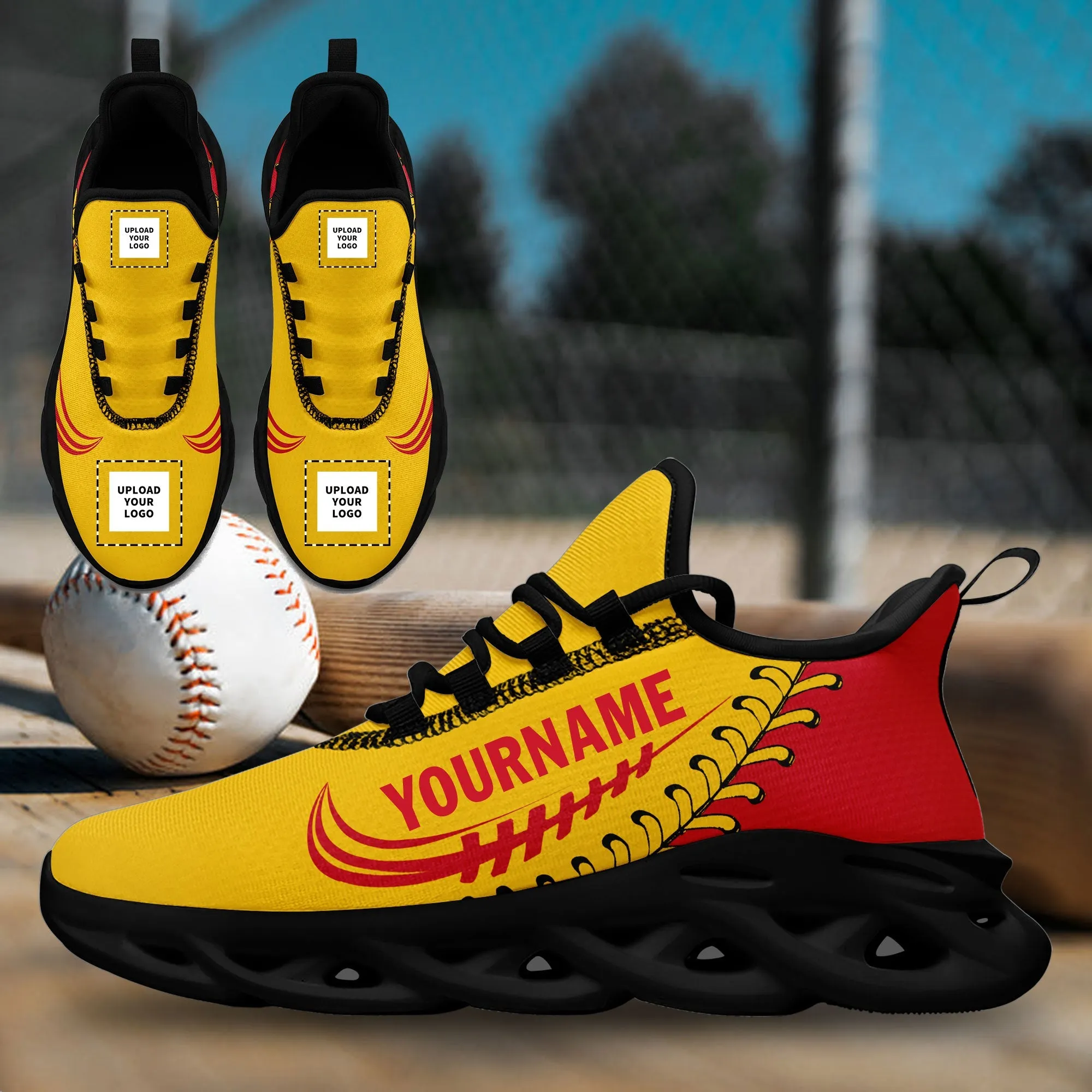 Unique Gift,Custom Yellow Jersey MaxSoul Shoes and Hat Combo Offer Personalized ZH-bd0b00e0-8