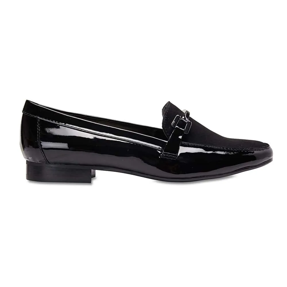 Verona Loafer in Black Suede