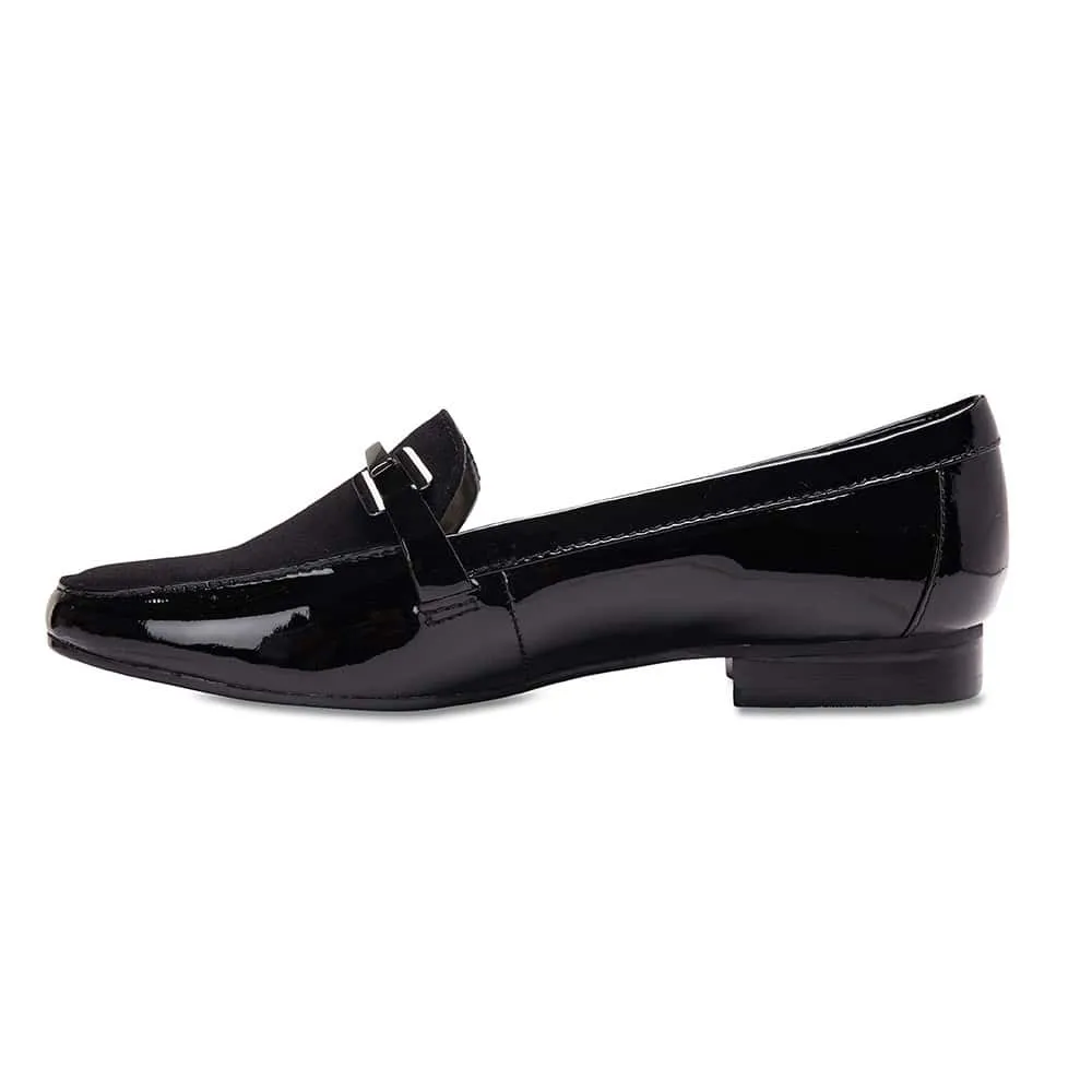 Verona Loafer in Black Suede