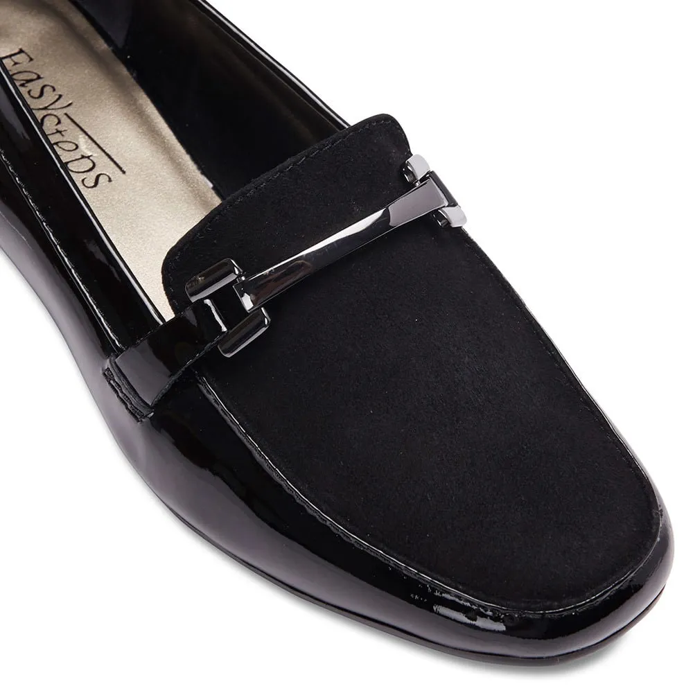 Verona Loafer in Black Suede
