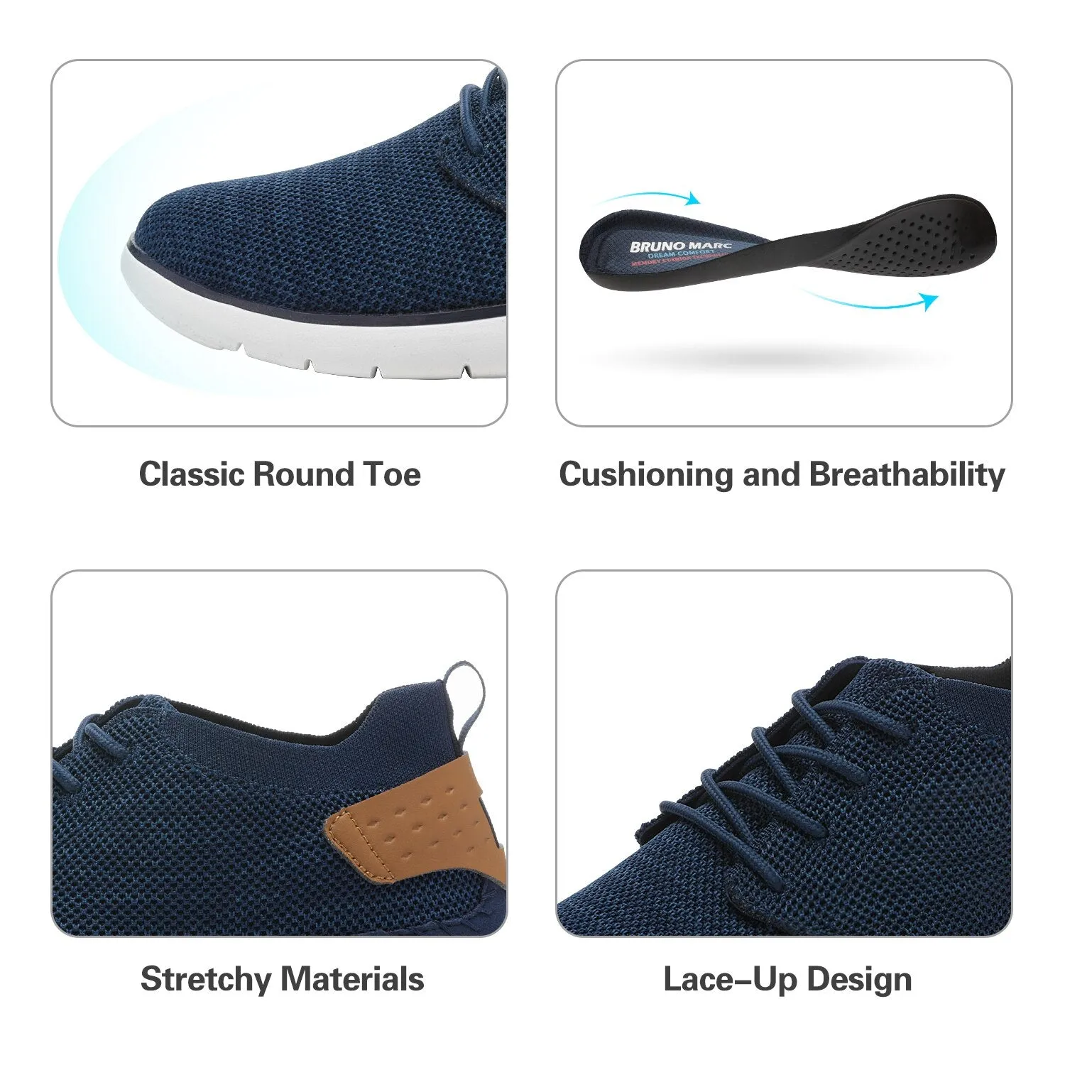 West Louis Fashion Mesh Casual Lightweight Breathable Walking Shoes