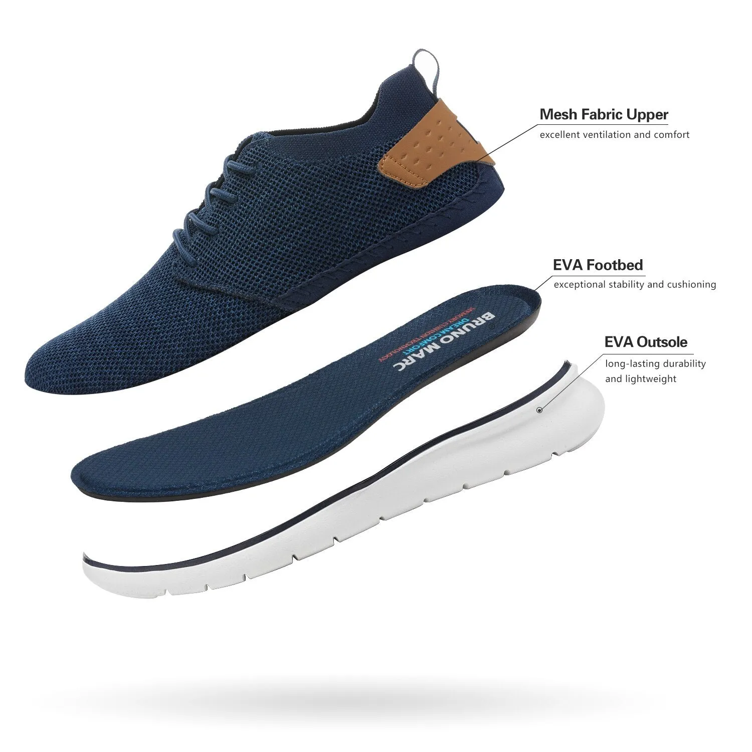 West Louis Fashion Mesh Casual Lightweight Breathable Walking Shoes