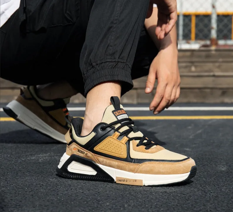 West Louis Fashion Walking Designer Leather Lightweight Sneakers