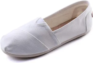 Women's Canvas Shoes Slip-on Ballet Flats Classic Casual Sneakers Daily Loafers