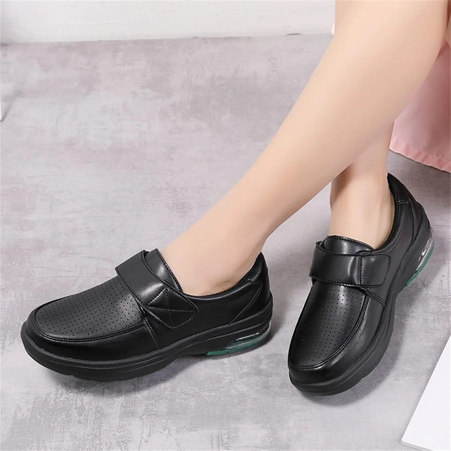 Womens Nursing Shoes Athletic Workout Orthopedic Sneakers Comfortable Breathale Non Slip Work Shoes Footwear Outdoor Running Sneakers Slip Resistant Loafer