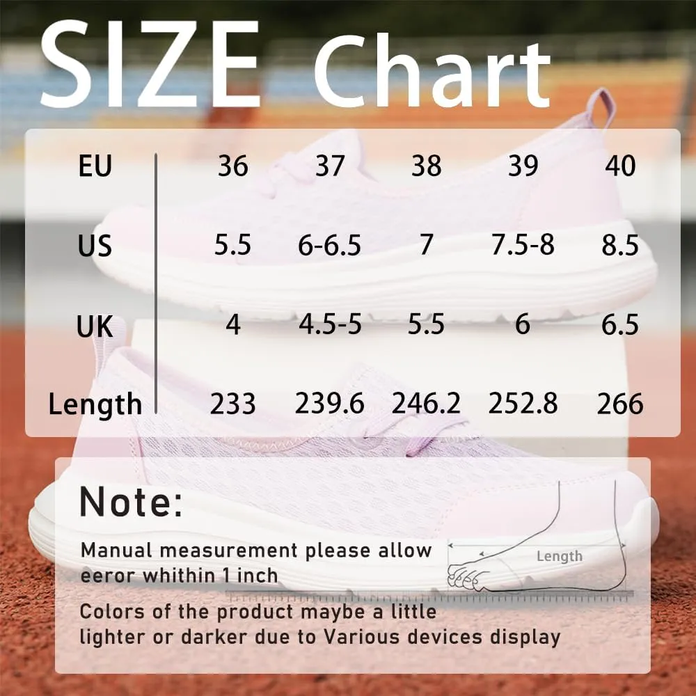 Women's Soft Sole Mesh Comfort Orthopedic Shoes Mesh Breathable Slip-on Sneakers Lightweight Tennis Ladies Cute Sports Shoes Walking Slip On Flats with Arch Support